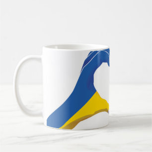 Lithuania Lithuanian Ukraine Ukrainian Love Heart  Coffee Mug