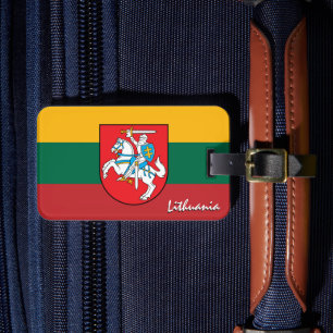 Lithuania Luggage Tags, patriotic Lithuanian Flag Tag