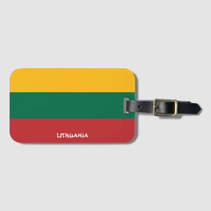 Lithuania National Flag Patriotic Luggage Tag