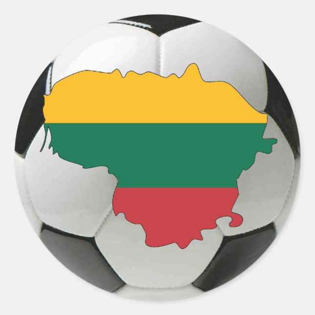 Lithuania national team classic round sticker (Front)