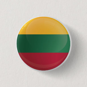 Lithuania  Round Icon Flag 3 Cm Round Badge