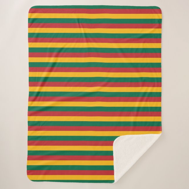 Lithuania Sherpa Blanket (Front)