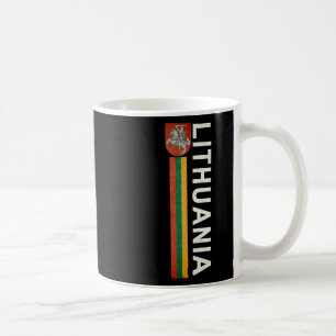 Lithuania Sporty Retro Flag And Lithuanian Emblem Coffee Mug