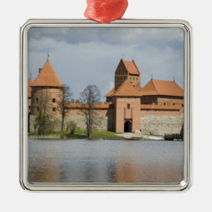 Lithuania, Trakai. Island Castle 2 Metal Ornament