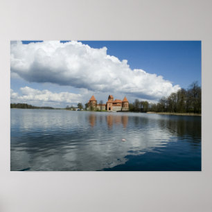 Lithuania, Trakai. Island Castle Poster