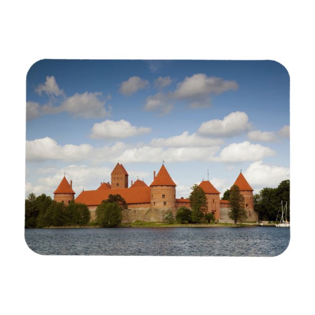 Lithuania, Trakai, Trakai Historical National 2 Magnet (Horizontal)