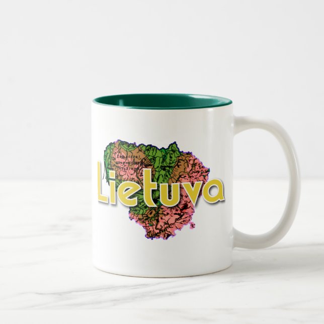 Lithuania Two-Tone Coffee Mug (Right)