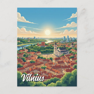 Lithuania Vilnius Travel Postcard