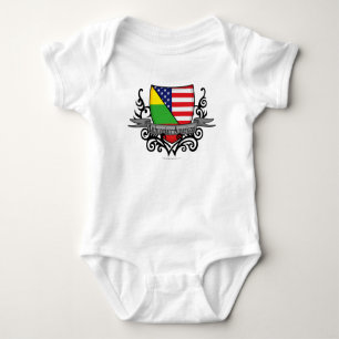 Lithuanian-American Shield Flag Baby Bodysuit