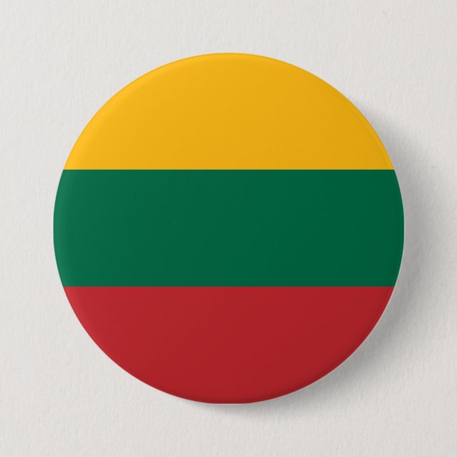 Lithuanian Flag 7.5 Cm Round Badge (Front)