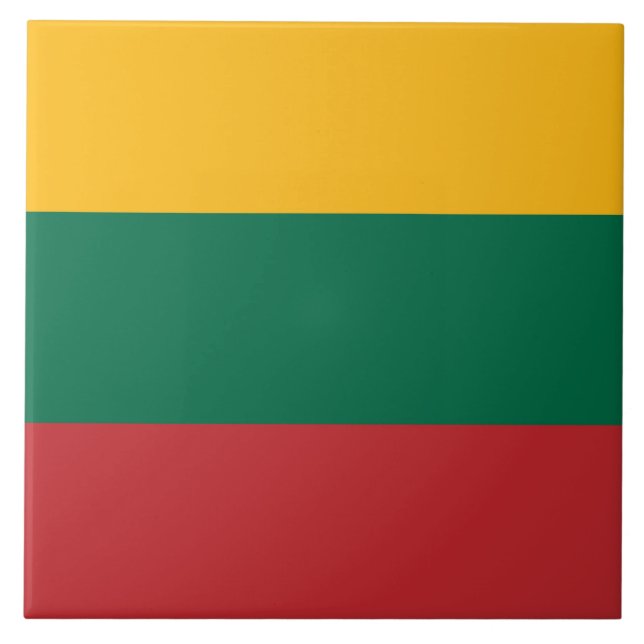 Lithuanian Flag Ceramic Tile (Front)