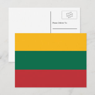 Lithuanian Flag, Flag of Lithuania Postcard