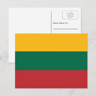 Lithuanian Flag, Flag of Lithuania Postcard