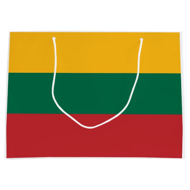 Lithuanian Flag Large Gift Bag (Front)