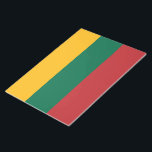 Lithuanian Flag Notepad<br><div class="desc">This design features the national flag of Lithuania, which is a country in the Baltic region of Europe. The country is situated along the southeastern shore of the Baltic Sea, to the southeast of Sweden and Denmark. Lithuania is bordered by Latvia to the north, Belarus to the east and south,...</div>
