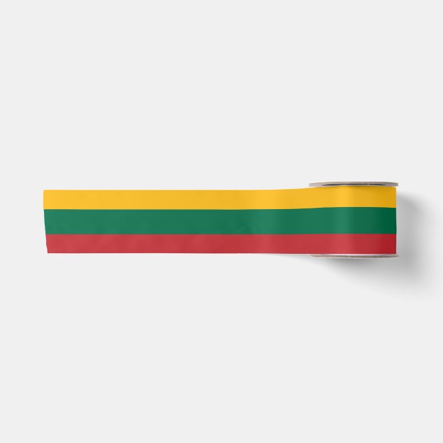 Lithuanian Flag Satin Ribbon (Front)