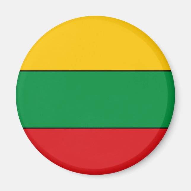 Lithuanian Flag T-shirts and Gifts Magnet (Front)