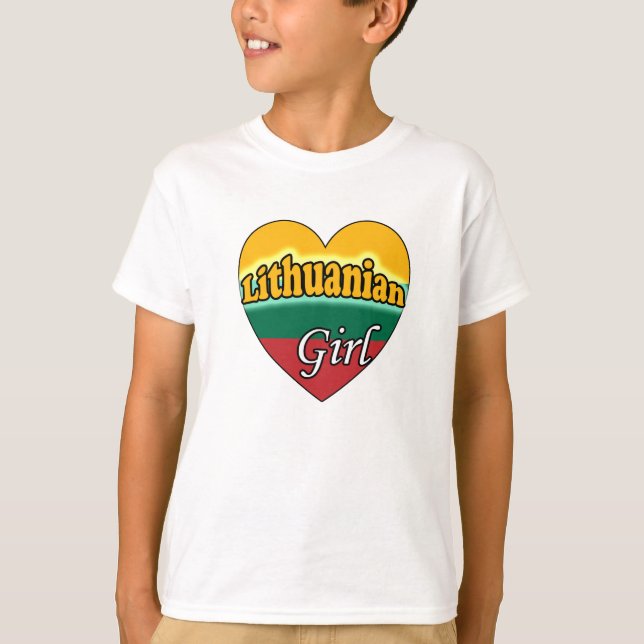 Lithuanian Girl T-Shirt (Front)