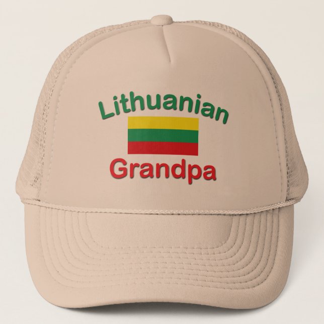 Lithuanian Grandpa Trucker Hat (Front)
