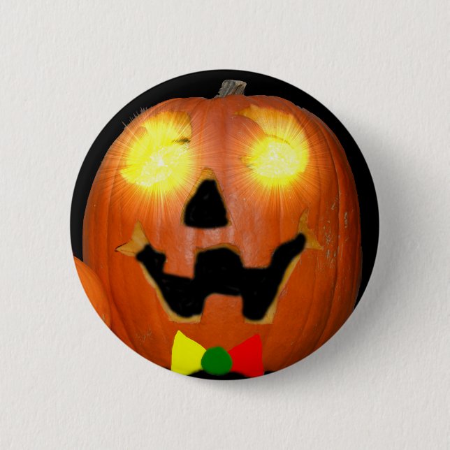 Lithuanian Halloween Pumpkin Button (Front)