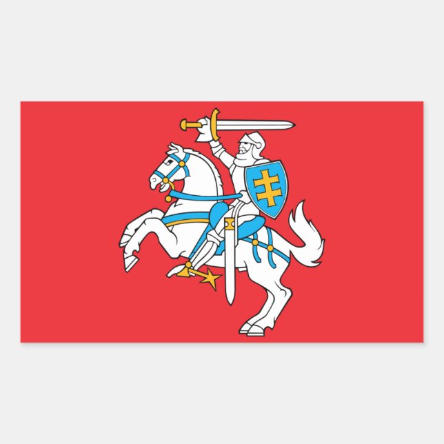 Lithuanian State Flag Rectangular Sticker (Front)