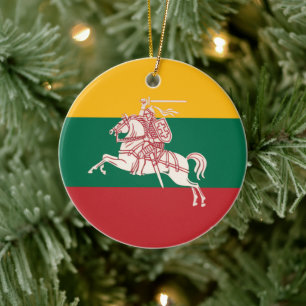 Lithuanian Vytis Ceramic Ornament