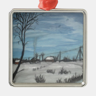 lithuanian winter metal tree decoration