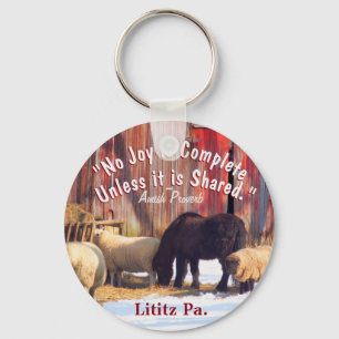 Lititz Pa. Amish joy Key Ring