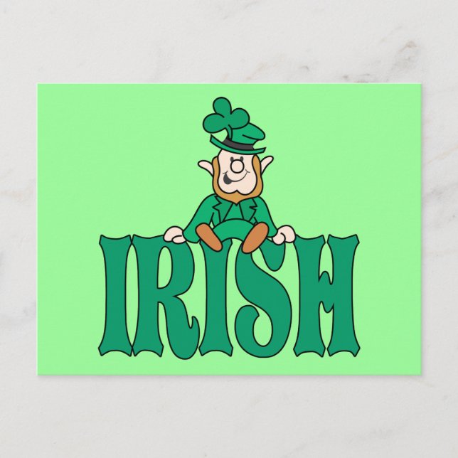 Litle Irish Leprechaun Postcard (Front)