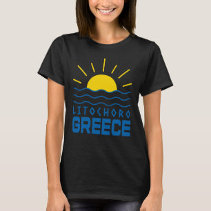 Litochoro Greece Sunshine And Sea Waves Women's T-Shirt