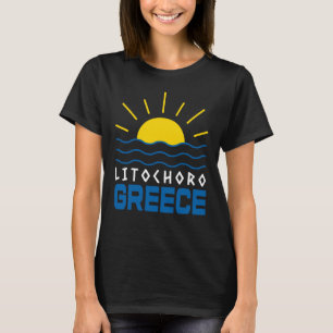 Litochoro Greece Sunshine And Sea Waves Women's T-Shirt