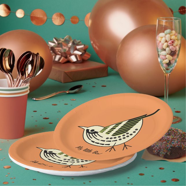 Litte Birdy  Paper Plate (Multi)