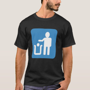 Litter in Bin Sign T-Shirt
