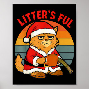 Litter’s Full Cat Christmas Costume Tired Litter’s Poster