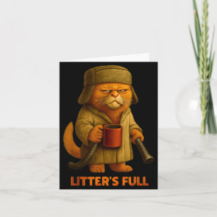 Litter’s Full Cat Parody Tee  Card