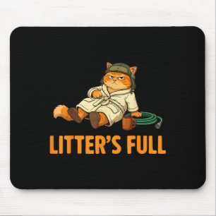 Litter’s Full Cat Parody Tee Christmas Vacation Mouse Pad