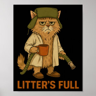 Litter’s Full Cat Parody Tee Poster