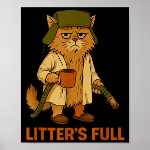 Litter’s Full Funny Cat Lovers Christmas Xmas _1 Poster