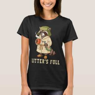 Litter’s Full Funny Raccoon Christmas Mpy Raccoon  T-Shirt