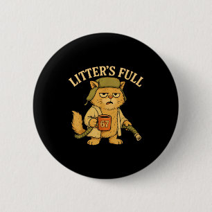 Litter’s Full Funny Six Seven 67 Meme Cat Lovers C 6 Cm Round Badge