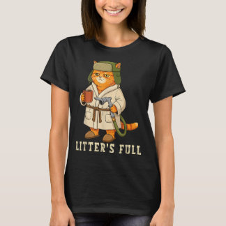 Litters Full Funny Cat Christmas Gpy For Cat T-Shirt
