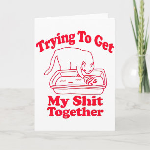 Litters Full Funny Cat Humour Meme Cat Mum Cat Dad Card