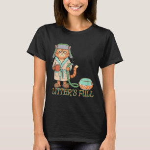 Litters Full Funny Cat Lovers Christmas Funny Gift T-Shirt