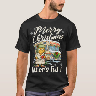 Litter's Full Funny Cat Parody Outfit Sarcastic Ch T-Shirt