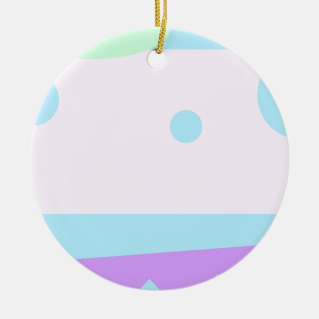 Little Abstract Monster - Ceramic Tree Decoration (Front)