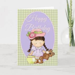 Little Agnus Tea Themed Happy Birthday Card 2