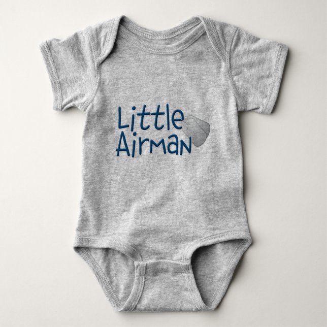 Little Airman - Military Baby Baby Bodysuit (Front)
