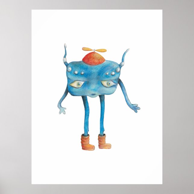 Little Alien Pi Poster (Front)