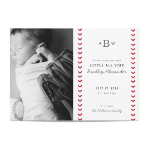 Little All Star Birth Announcement