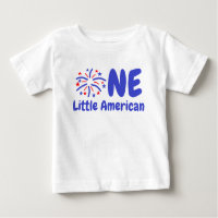 Little American 1st Birthday Baby T-Shirt